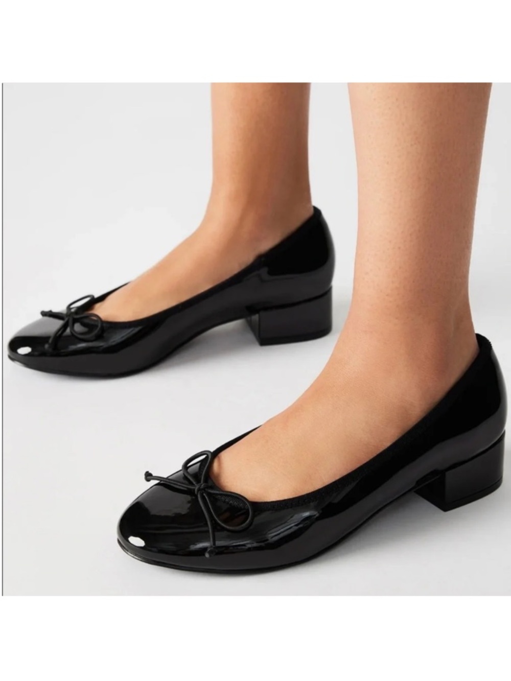 Steve Madden Cherish Ballet Flat Black Patent - Picture 2 of 7